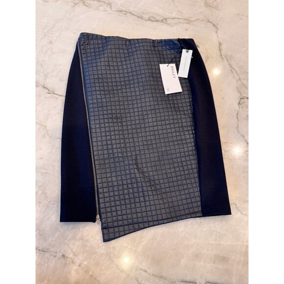 NWT *Flaws* Anthropologie Bailey44 Serendipity Blue Quilted Miniskirt Sz Small - Picture 1 of 7